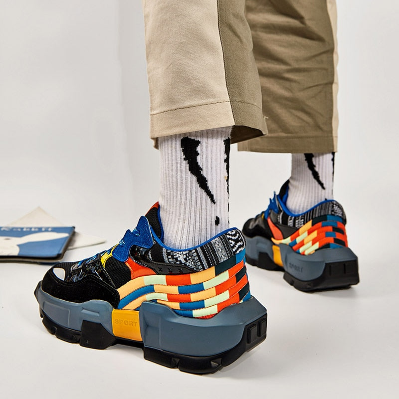 Men Popcorn Bottom Running Shoes